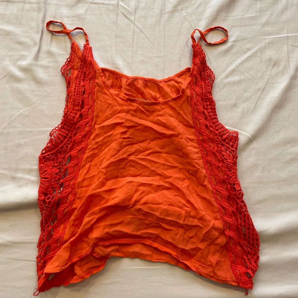 American Eagle Crochet Tank